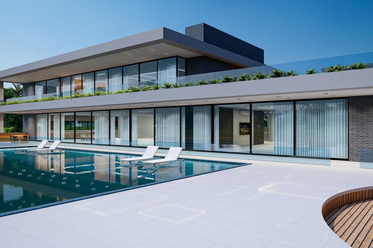 Villa moderna con piscina
